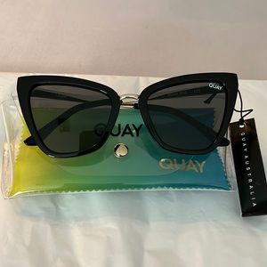 Quay Australia Reina Mini - Blk/Smk Sunglasses